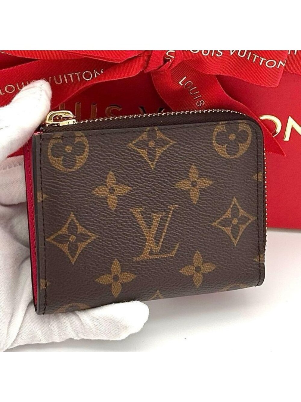 Louis Vuitton Wallet Monogram Portefeuille Noah Compact Red